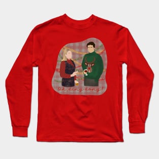 Bridget Jones and Mr Darcy Christmas Jumper Long Sleeve T-Shirt